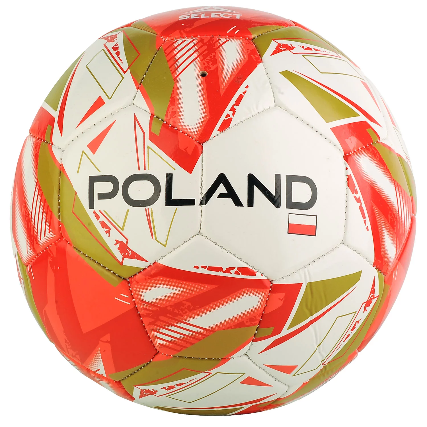 Фото - Футбольний м'яч SELECT Poland Flag Ball POLAND WHT-RED, Unisex, Białe, piłki do piłki nożn 